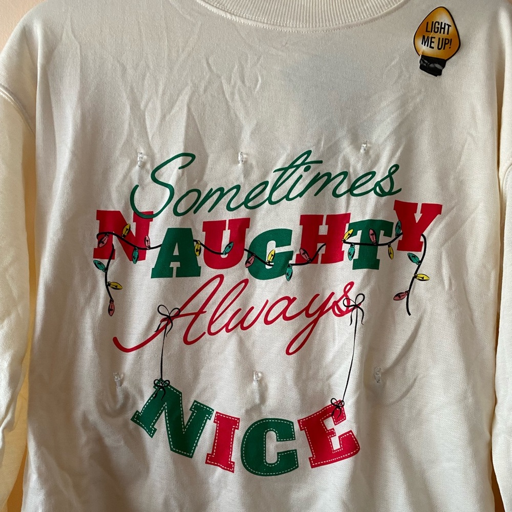 NWT Women’s Light Up “Ugly Christmas Sweater” Size Small - Picture 3 of 7